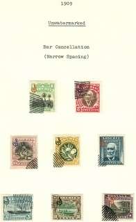 LIBERIA Collectors study #O59 61 #O63 8 1909 Issue  