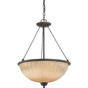    Carousel Three Light Pendant in Sudbury Bronze: Home Improvement