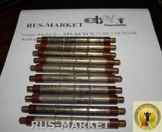 STS 5 /SBM 20 Russian GEIGER TUBES COUNTER 10 tubes  