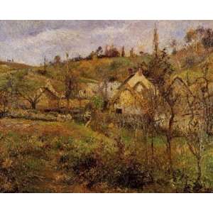 Oil Painting: La Valhermeil, near Pontoise: Camille Pissarro Hand Pain 