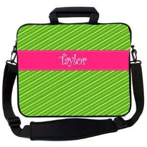  Got Skins Laptop Carrying Bags   Fun Stripe   Grass Pink 