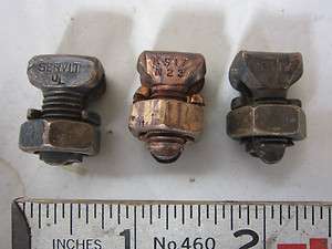 Burndy KS17 #6 #14 Copper Split Bolt Connector Lot of 3, New  