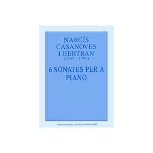  6 Sonates per a piano (9788478268351) Books