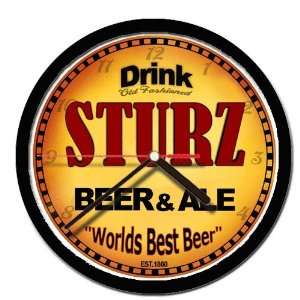  STURZ beer and ale cerveza wall clock: Everything Else