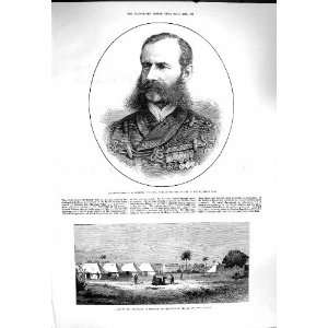 1878 Major General Roberts Camp Mooltan Quetta War:  Home 