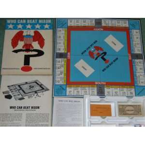  Who Can Beat Nixon   1970 Board Game   Presidential 