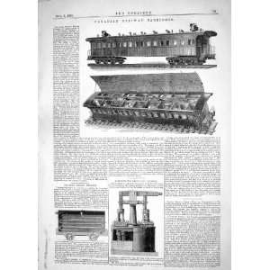  ENGINEERING 1862 CANADA RAILWAY CARRIAGES SAMUELSON 