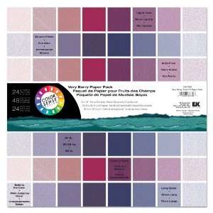  EK Success Color Sense Very Berry Tonal Paper Pack Arts 
