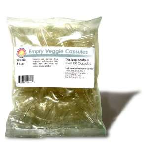  Empty Veggie Capsules. Size: 00, 1 cup. (over 100): Health 