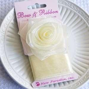  Clip On Rose Bow and Ribbon   Ivory Arts, Crafts & Sewing