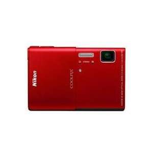  Nikon Coolpix S100 Digital Camera, Red   Refurbished by Nikon 