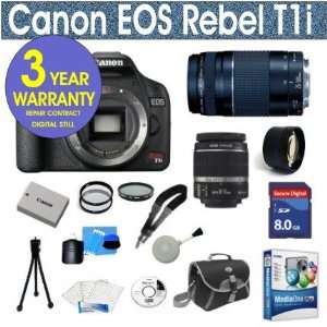 Canon Rebel T1i 15.1 MP Digital SLR Camera with Canon EF S 