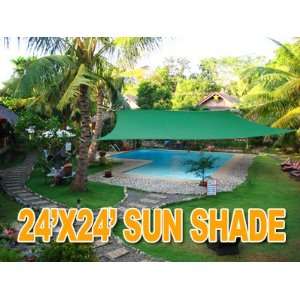   Retangle Sun Sail Shade Canopy Top   Green: Patio, Lawn & Garden