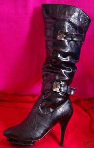 Womens boots stiletto platform slouch Gorgeous! Cool!  