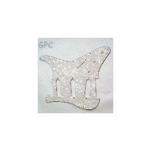  Strat Style Pickguard (White Pearloid) Musical 