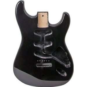  Replacement Strat Body Standard Black Musical Instruments