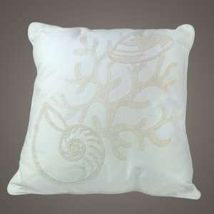  Atlantic Shells Rice Stitch Pillow 18 x 18