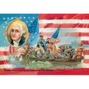  Washington Crossing the Delaware, with Portrait Inset 