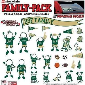  Stockdale College 28−pk. USF Bulls Family Decals