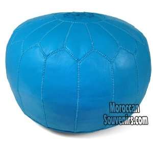  Moroccan Pouf, Pouffe, Ottoman, Poof, Color  Turquoise 