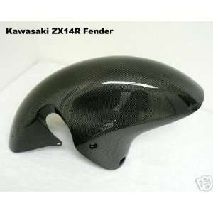    Kawasaki ZX14 ZX 14 ZZR1400 Carbon Fiber Front Fender 6 Automotive