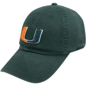  Miami Hurricanes Green Relaxer 1Fit Hat: Sports & Outdoors