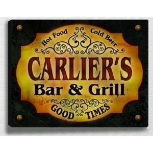  Carliers Bar & Grill 14 x 11 Collectible Stretched 