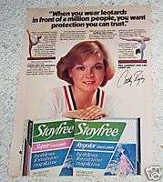1979 ad Stayfree feminine napkins   Gymnast CATHY RIGBY  