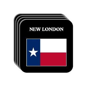 US State Flag   NEW LONDON, Texas (TX) Set of 4 Mini Mousepad Coasters