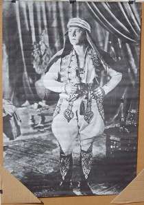   Rudolph Valentino   movie star from 1910s, 20s   starred in The Sheik