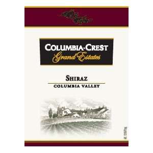  2008 Columbia Crest Grand Estates Shiraz 750ml Grocery 