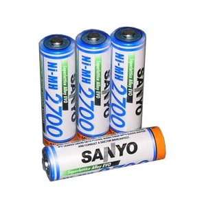   NiMH rechargeable batteries (4 pcs)  Made in Japan,: Electronics
