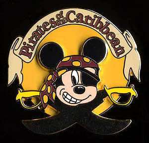 DLRP 2003 Pirates of the Caribbean Disney Characters Mickey Mouse 3D 