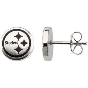  Pittsburgh Steelers Logo Stud Earrings Jewelry