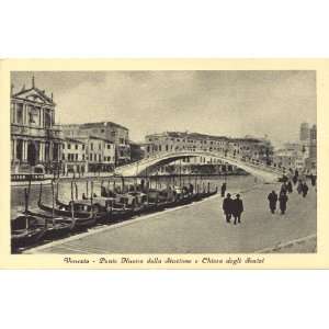   Ponte Nuovo della Stazione and Chiesa degli Scalzi   Venice Italy
