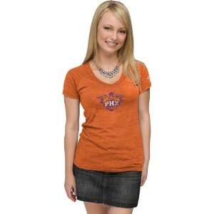  Phoenix Suns Womens Big Better Logo Tri Blend V Neck T 