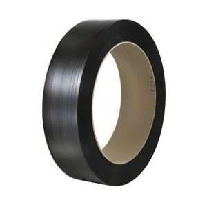 Hand Grade Poly Strapping   8x8 Core   Black  Industrial 
