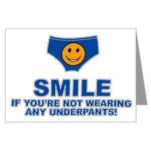  Greeting Cards (20 Pack) Smile If Youre Not Wearing Any 