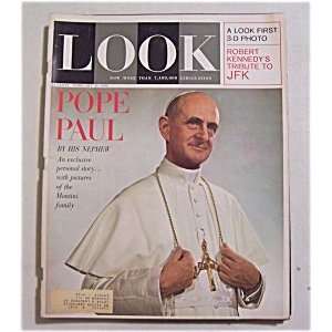    LOOK Magazine, February 25,1964 (Pope Paul) 