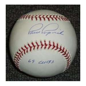 Paul Popovich Signed Baseball   69 Cubs: Sports & Outdoors