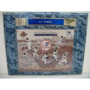  1996 New York Yankees World Series Champions Plaque 