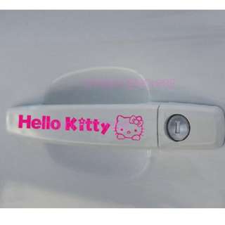 Hello Kitty car Door Handler decal Sticker pink f8  