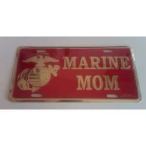  License Plate   USMC MARINE MOM 