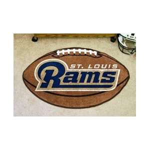 NFL St Louis Rams Rug Football Mat:  Sports & Outdoors