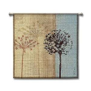 Meadow Flowers Style Handwoven Wall Hanging Fabric Tapestry Home Decor 