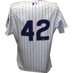 Chad Tracy #42 JR Day 2010 Game Used Pinstripe Jersey 