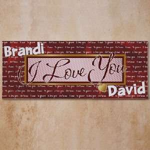  I Love You Wall Canvas