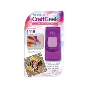   Pin It Pin Stapler Kit, Includes 5 Decorative Pins, Multicolored Arts