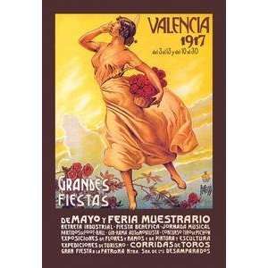  Vintage Art Valencia Grande Fiestas de Mayo, 1917   01247 