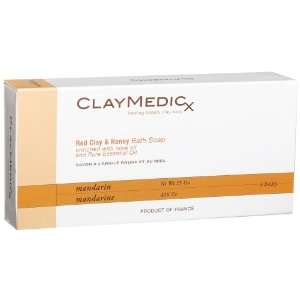  Claymedicx Set of 3 Clay Soaps, Mandarine, 15 Ounce Boxes 